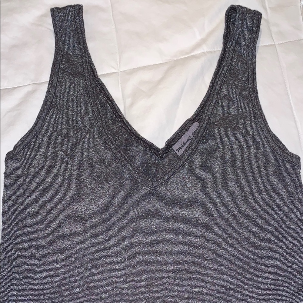 Dark grey metallic Michael Stars tank